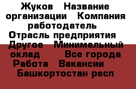 Жуков › Название организации ­ Компания-работодатель › Отрасль предприятия ­ Другое › Минимальный оклад ­ 1 - Все города Работа » Вакансии   . Башкортостан респ.